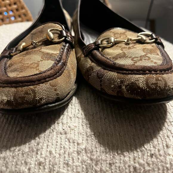 Flats Gucci Beige size 7.5 US - Picture 8 of 9